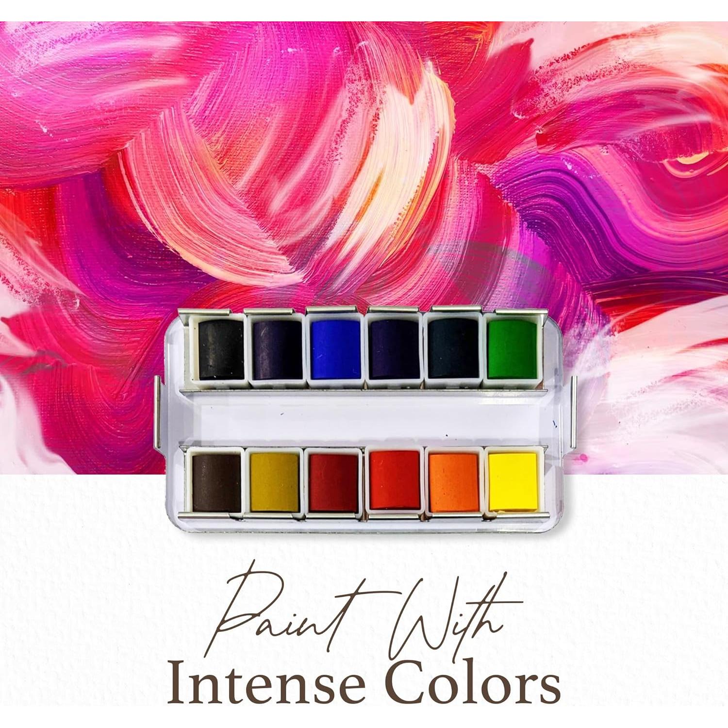 Set de Acuarelas SCHPIRERR FARBEN - 12 Colores Brillantes