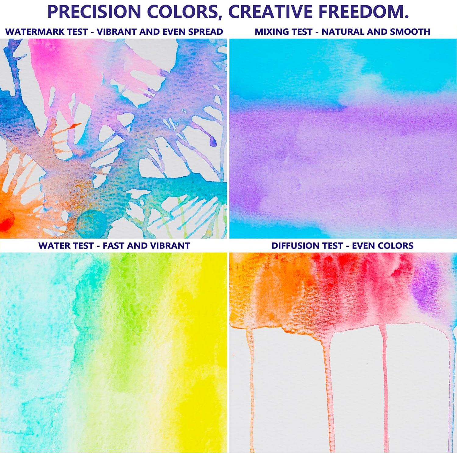 Juego de Pinturas Acuareladas Artdecool 50 Colores con Pinceles