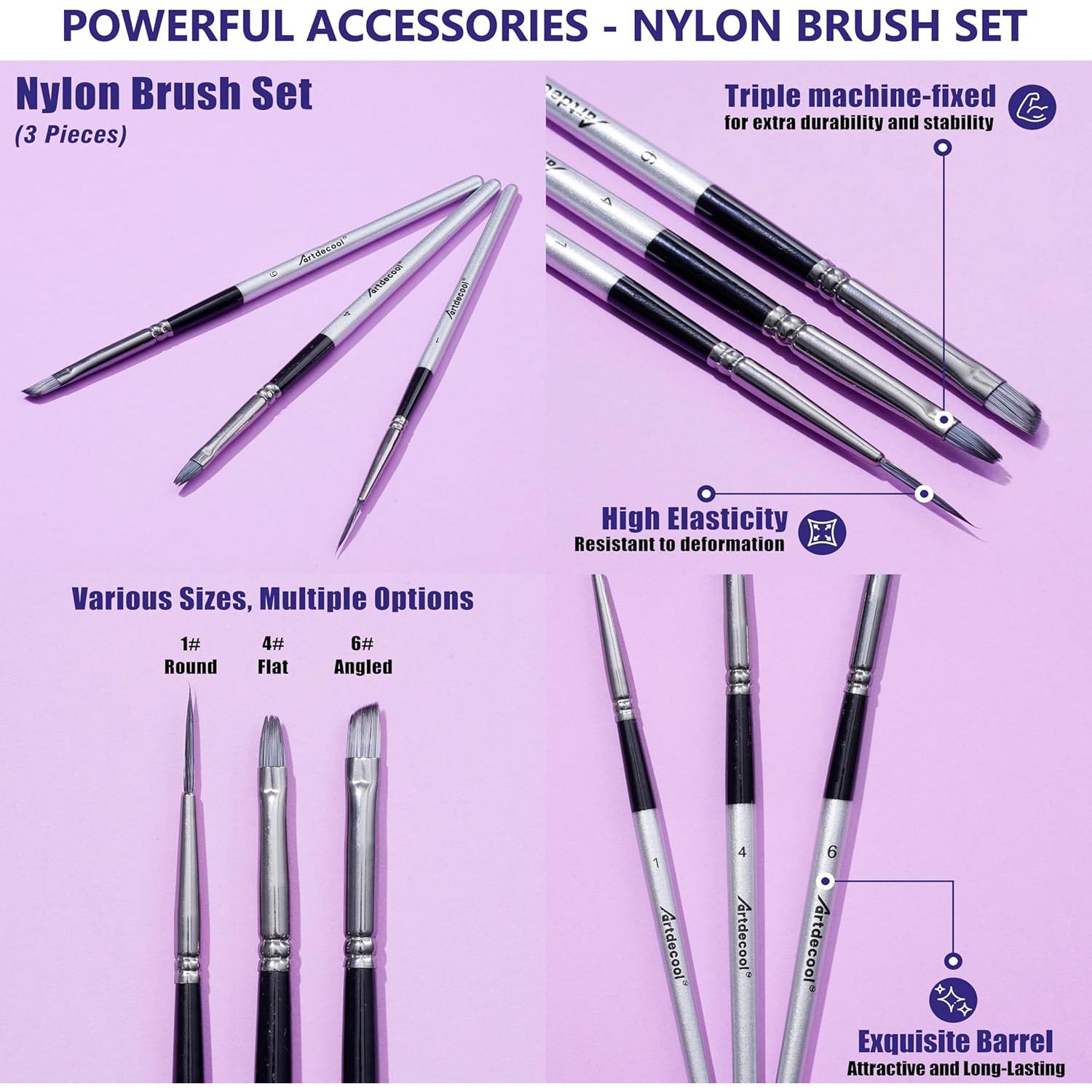 Juego de Pinturas Acuareladas Artdecool 50 Colores con Pinceles