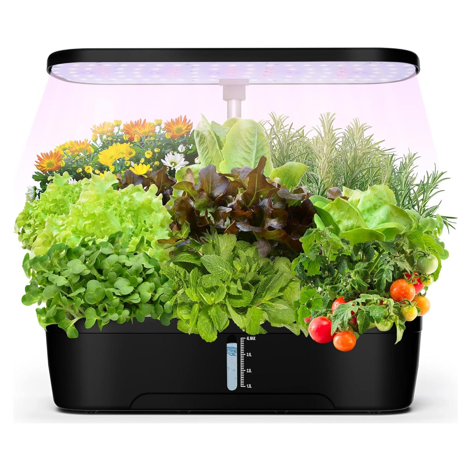 Sistema de Cultivo Hidropónico Interior CYBSDF 12 Cápsulas LED