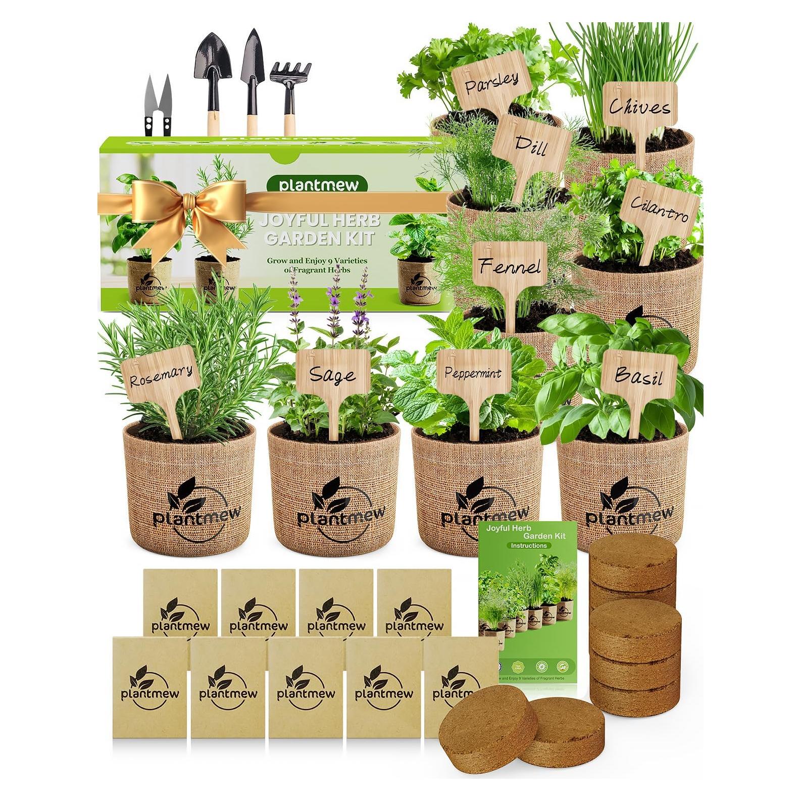 Kit de Jardín Interior PLANTMEW 9 Hierbas - Cultivo Fácil