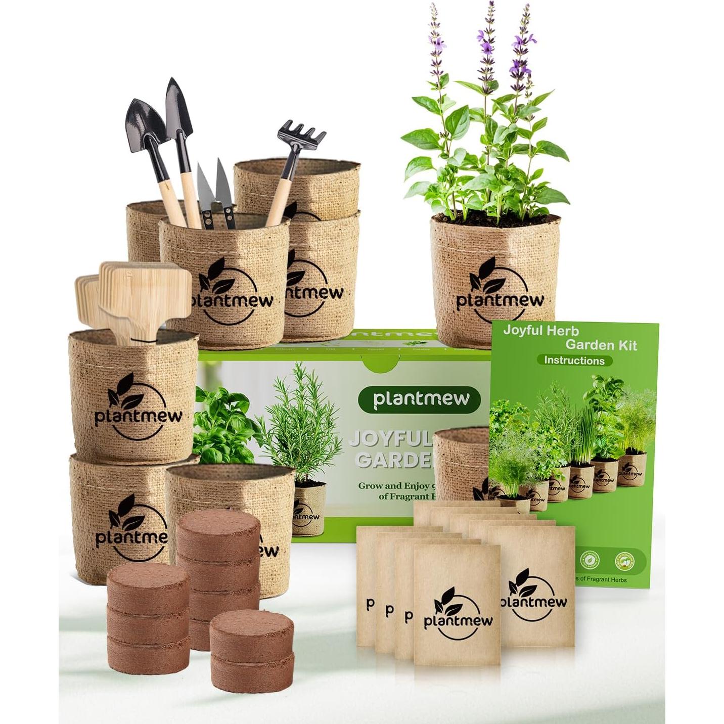 Kit de Jardín Interior PLANTMEW 9 Hierbas - Cultivo Fácil
