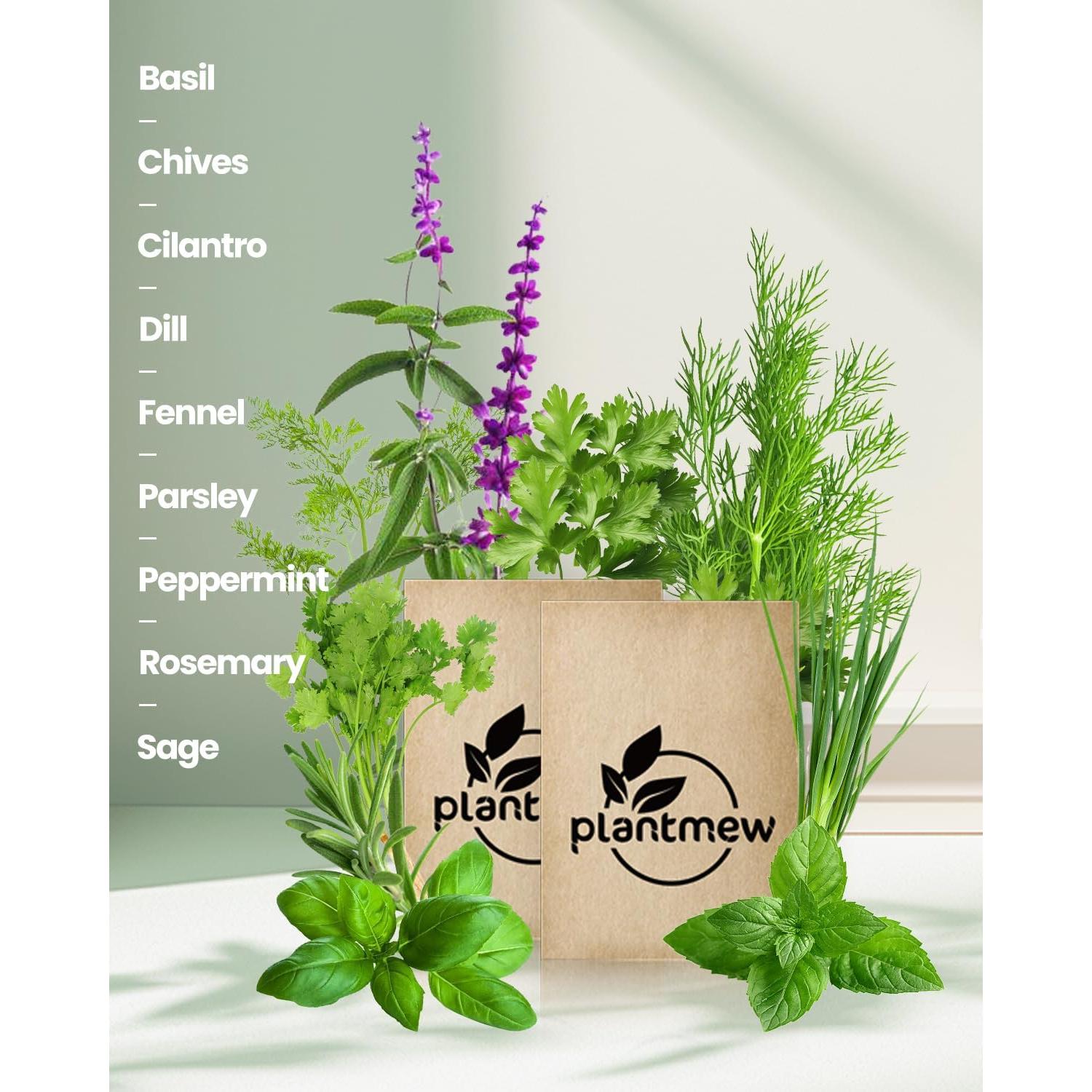 Kit de Jardín Interior PLANTMEW 9 Hierbas - Cultivo Fácil