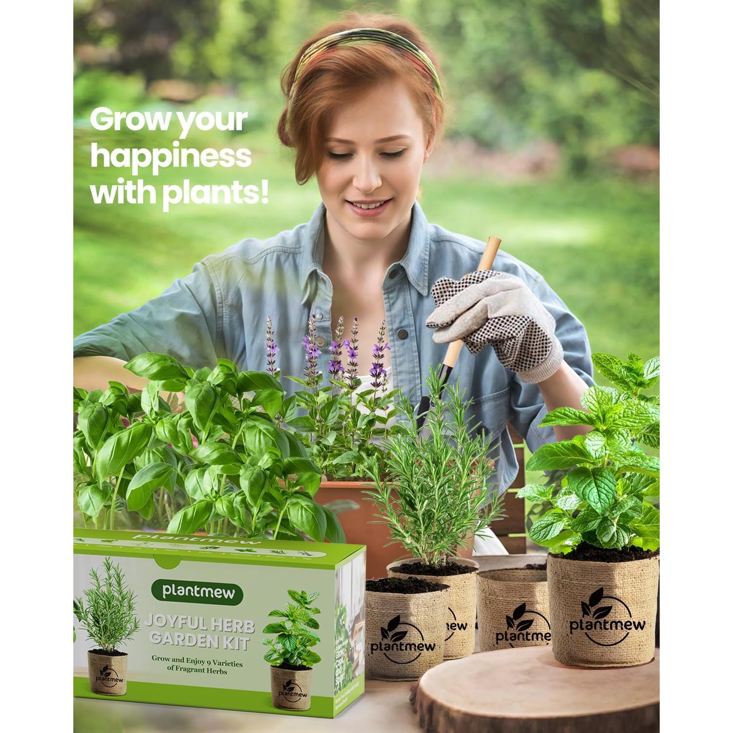 Kit de Jardín Interior PLANTMEW 9 Hierbas - Cultivo Fácil