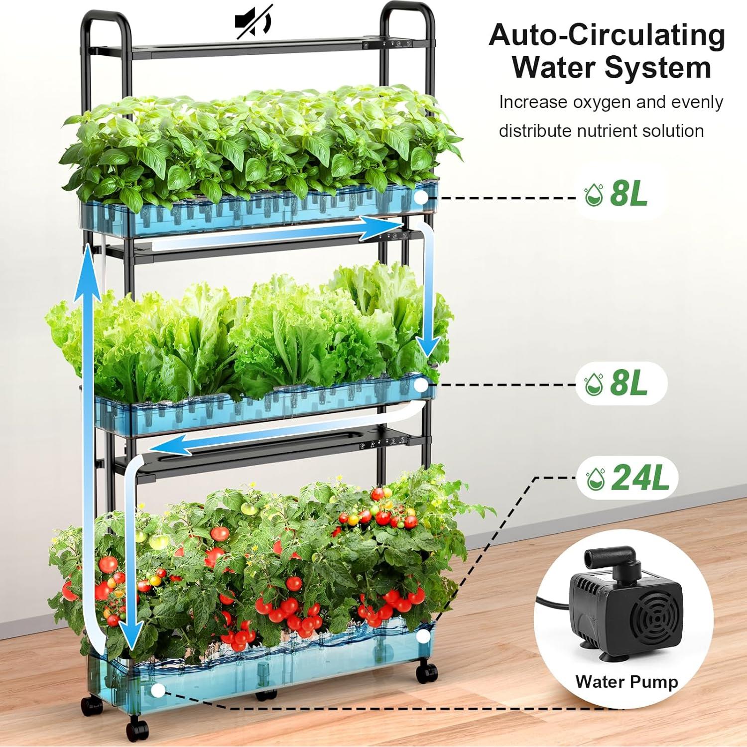Sistema de Cultivo Hidropónico Growell 90 Cápsulas 40L