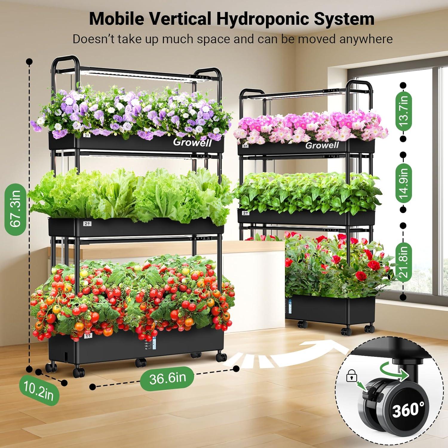 Sistema de Cultivo Hidropónico Growell 90 Cápsulas 40L