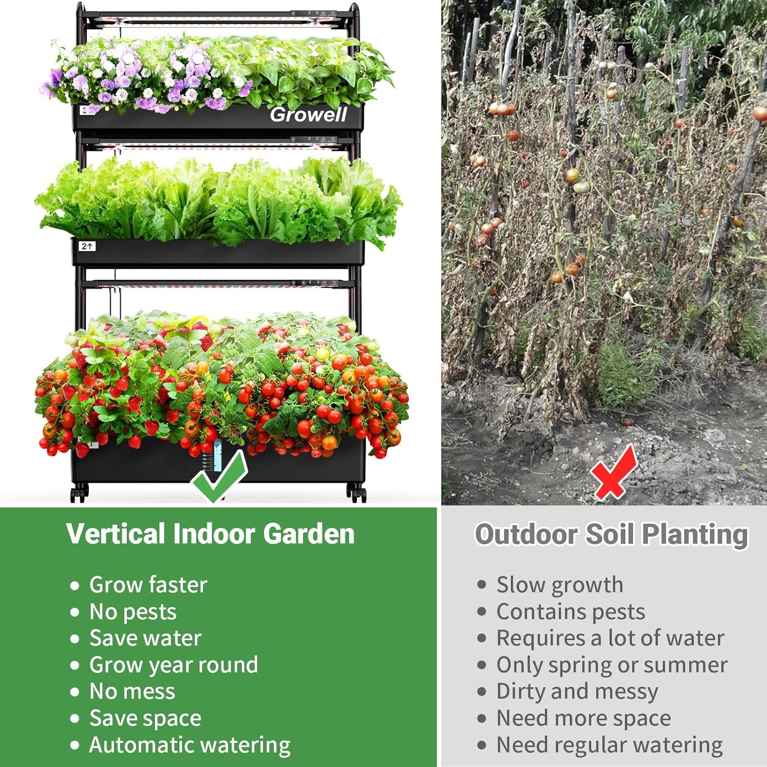 Sistema de Cultivo Hidropónico Growell 90 Cápsulas 40L