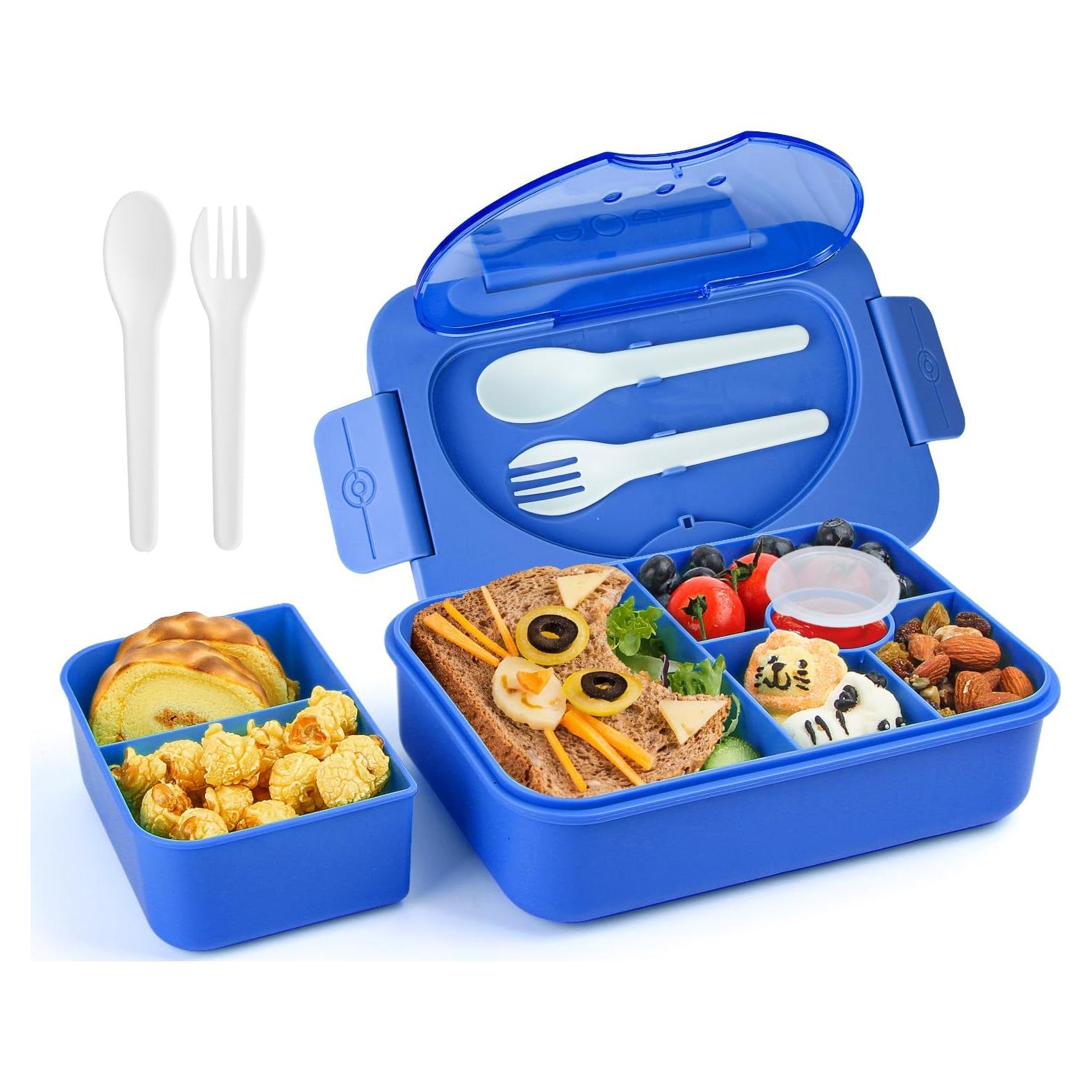 Caja Bento Almuerzo Lunbxx 5 Compartimentos 1350ML Azul