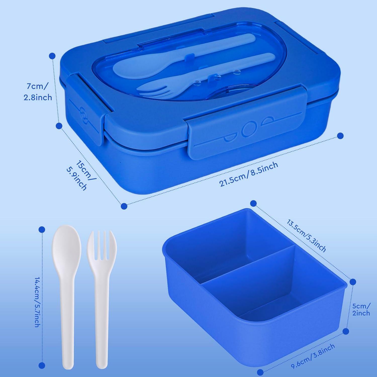 Caja Bento Almuerzo Lunbxx 5 Compartimentos 1350ML Azul