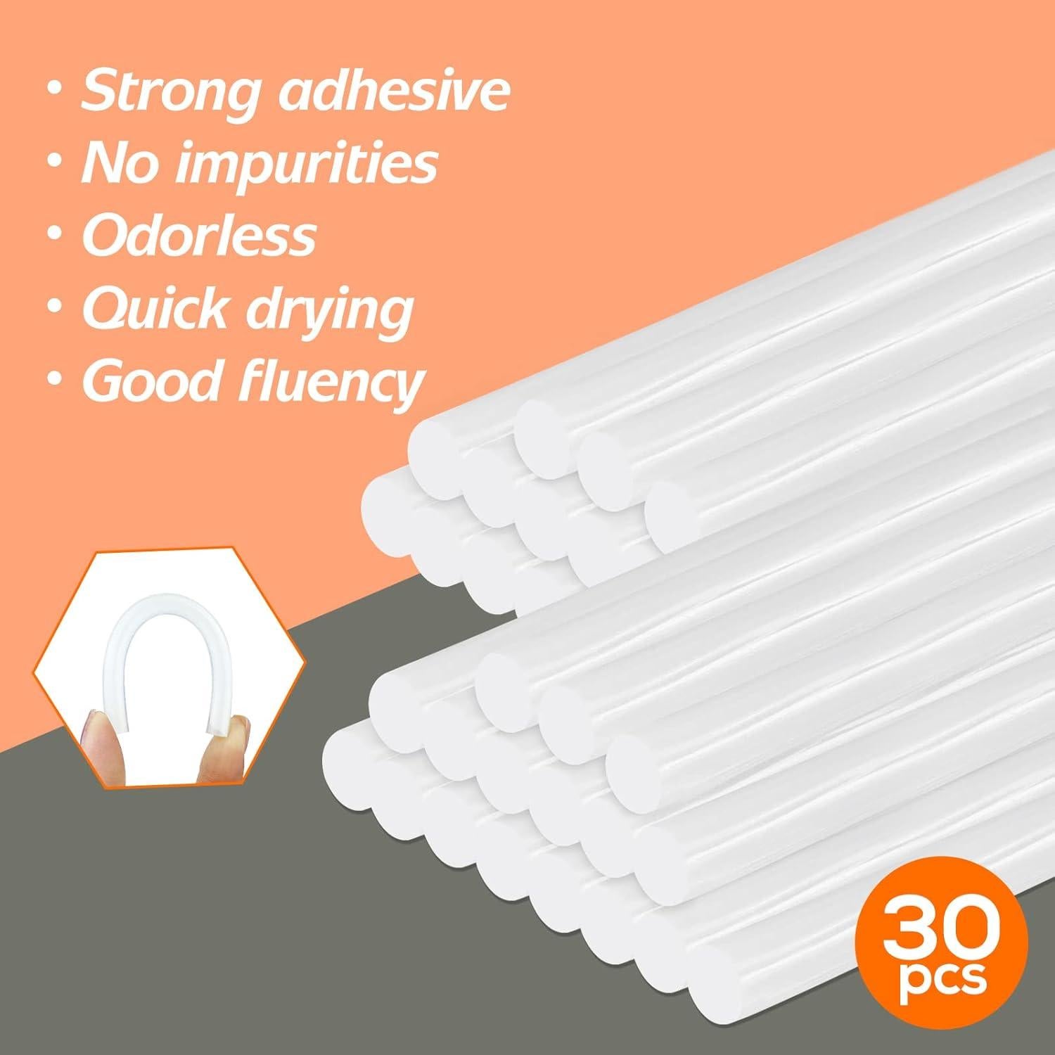 Kit de Pistola de Pegamento Caliente Krightlink 20W con 30 Barras