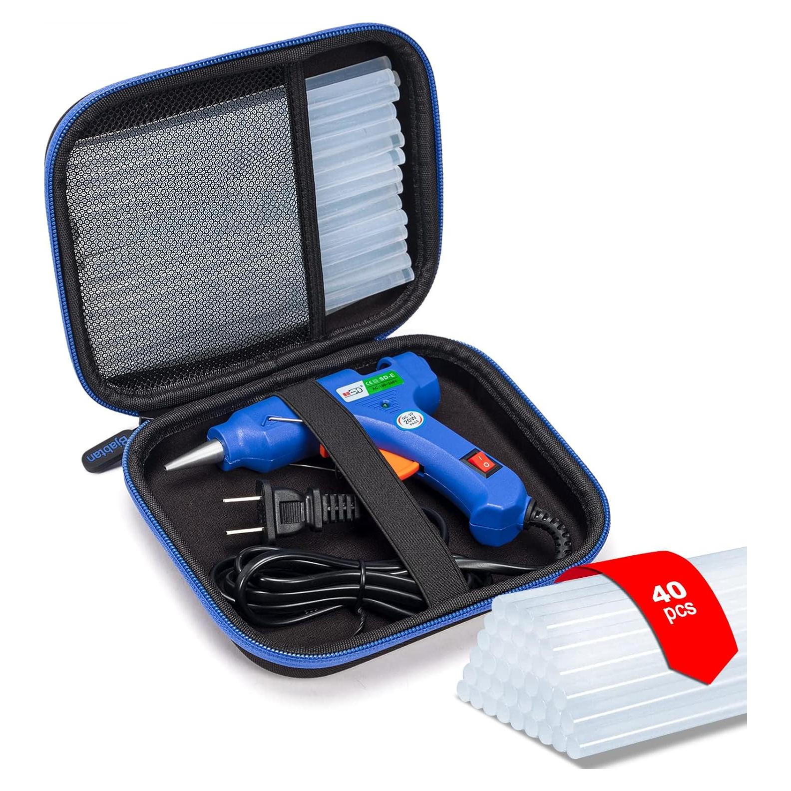 Kit de Pistola de Pegamento Caliente Bjabtan 20W con 40 Barras