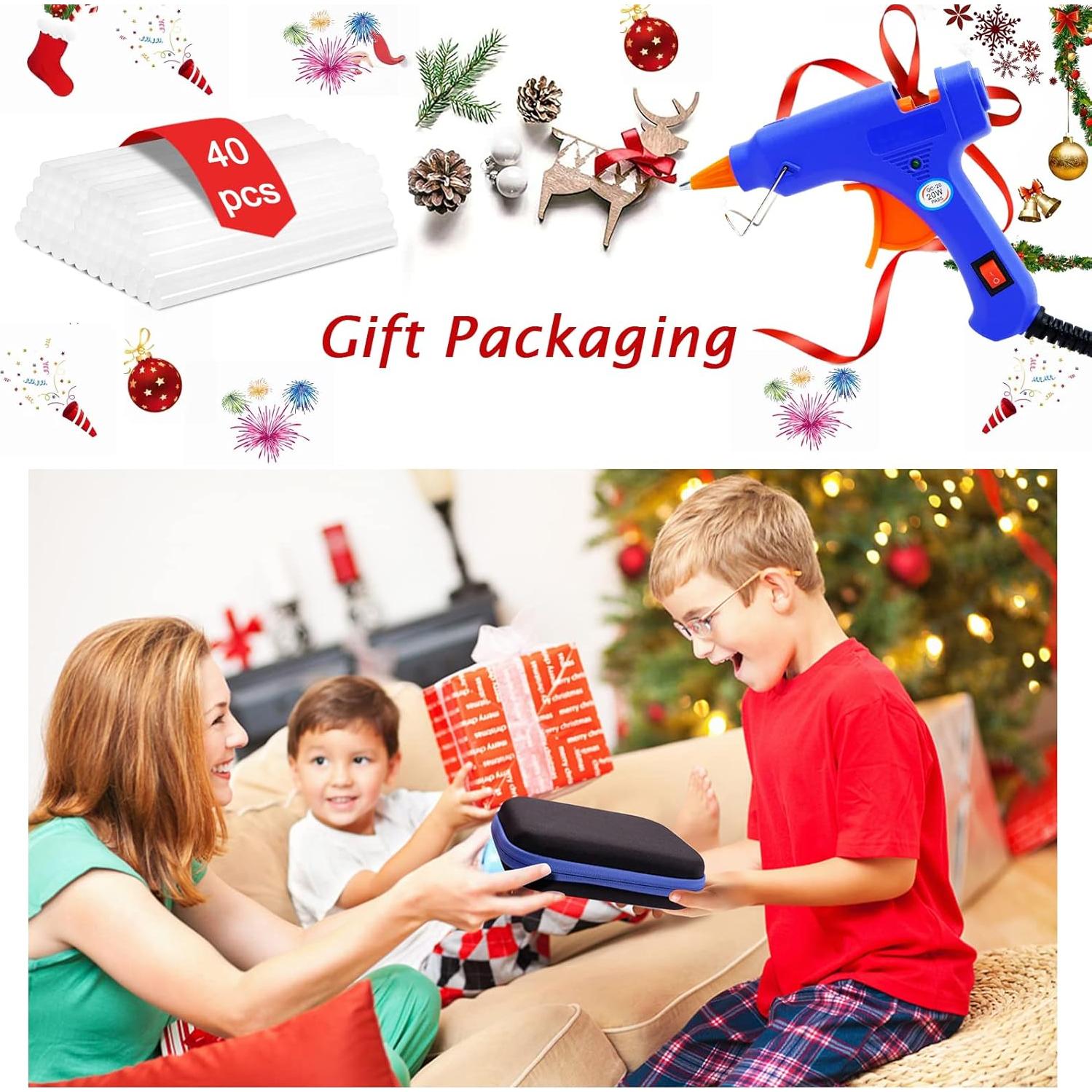 Kit de Pistola de Pegamento Caliente Bjabtan 20W con 40 Barras