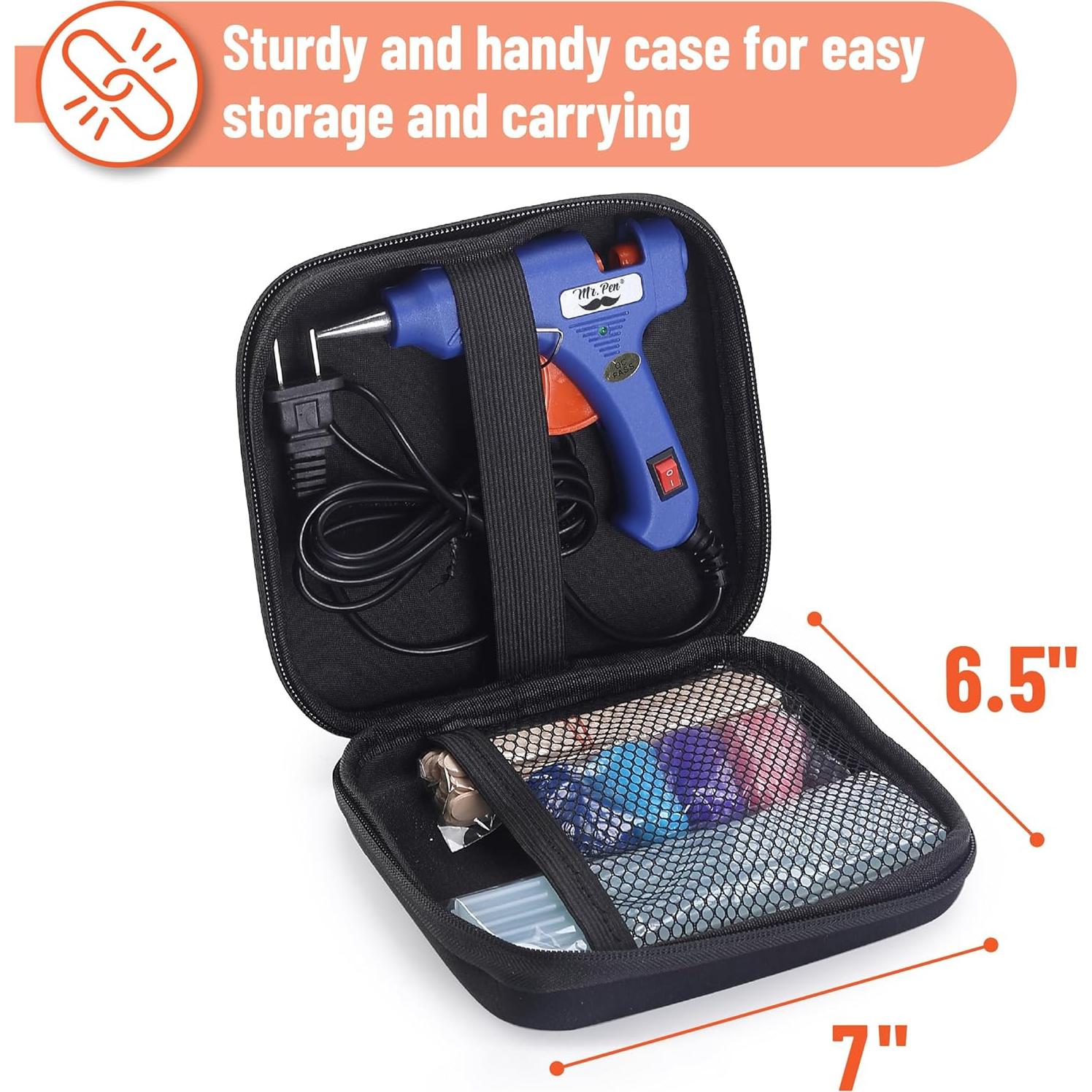 Kit de Pistola de Pegamento Caliente Mr. Pen con 20 Barras