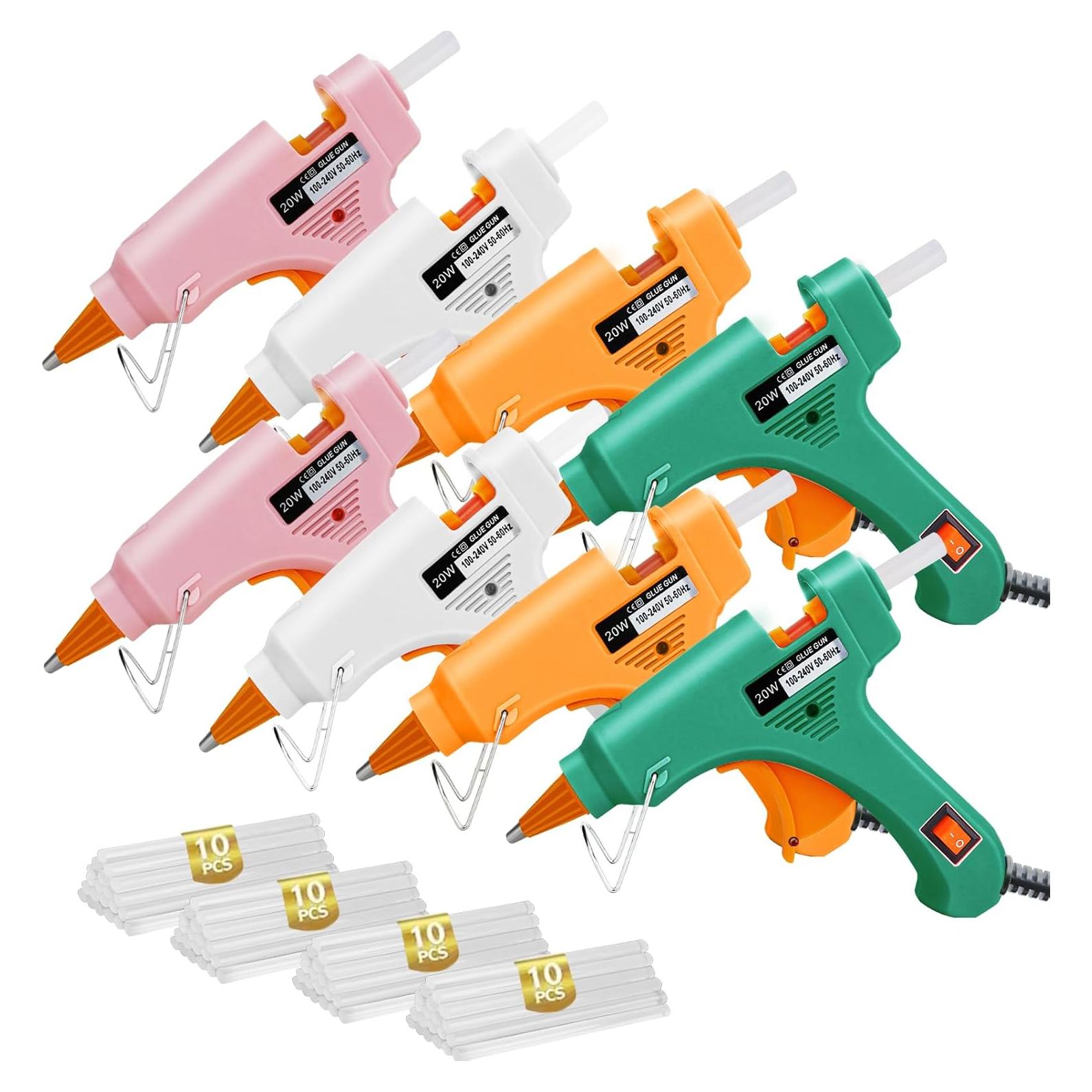 Kit de 8 Mini Pistolas de Pegamento Caliente Lacoccinct + 40 Barras