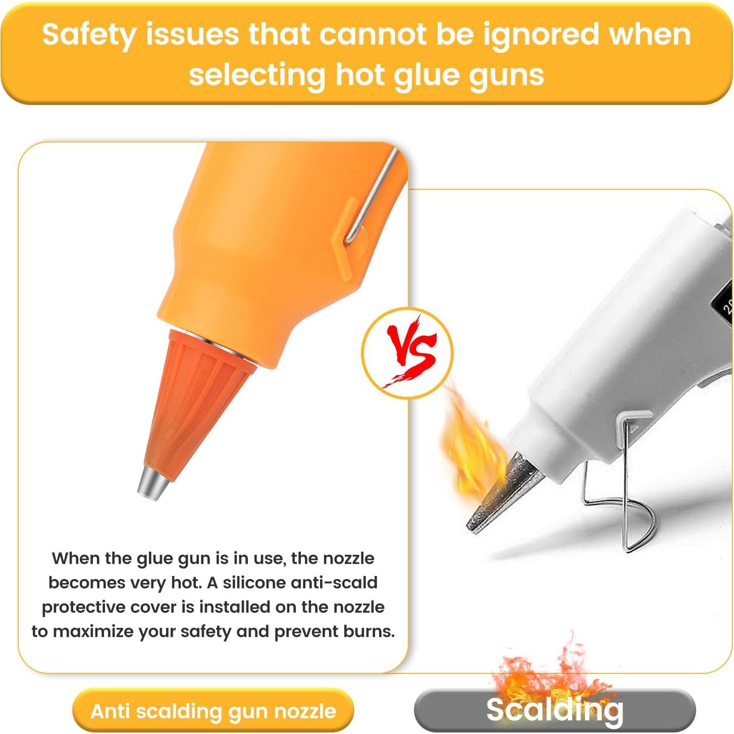 Kit de 8 Mini Pistolas de Pegamento Caliente Lacoccinct + 40 Barras