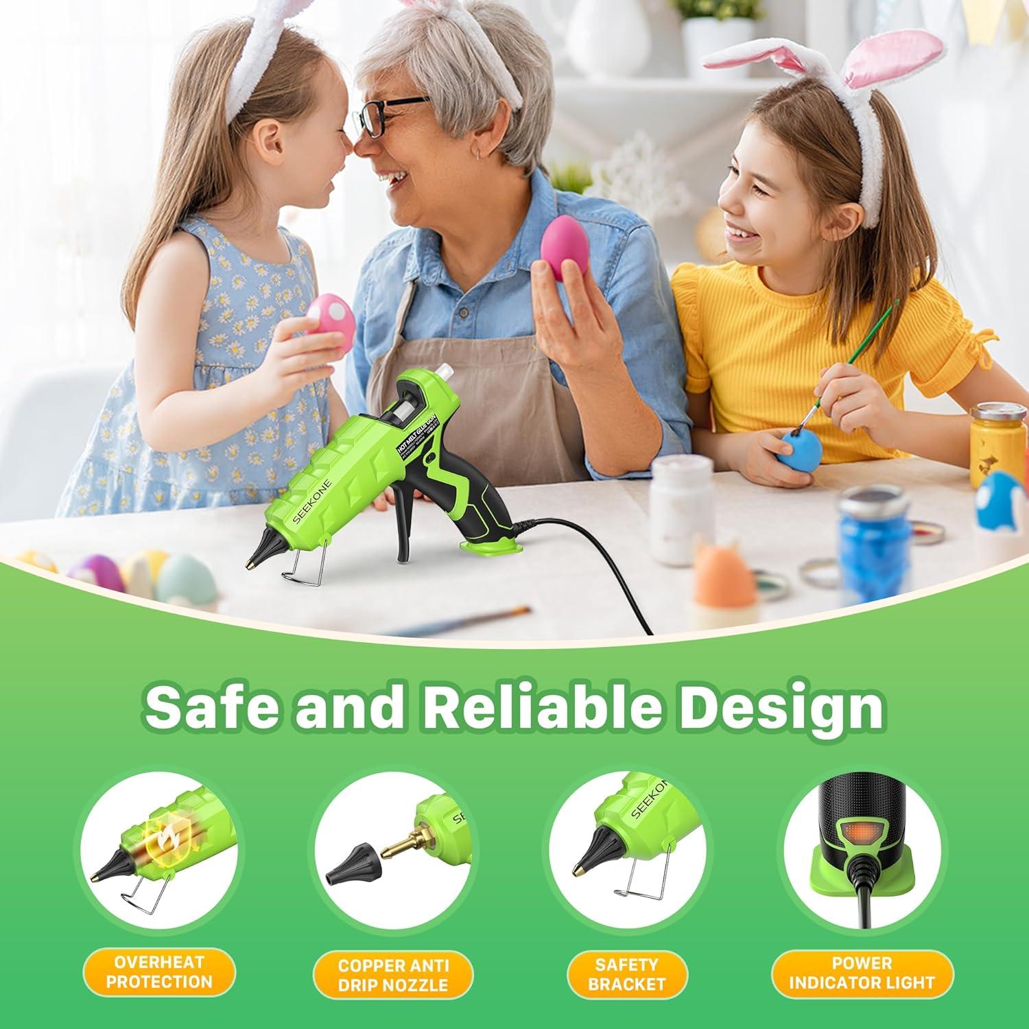 Pistola de Pegamento Caliente SEEKONE 60/100W con 20 Barras