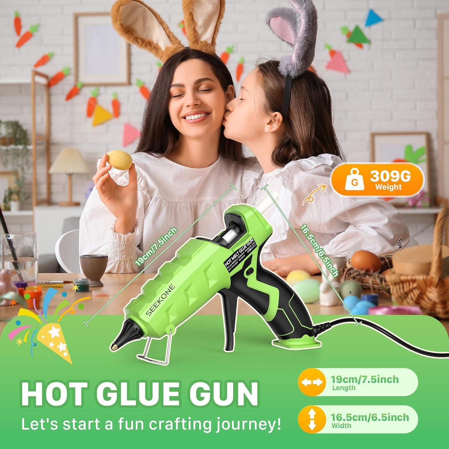 Pistola de Pegamento Caliente SEEKONE 60/100W con 20 Barras