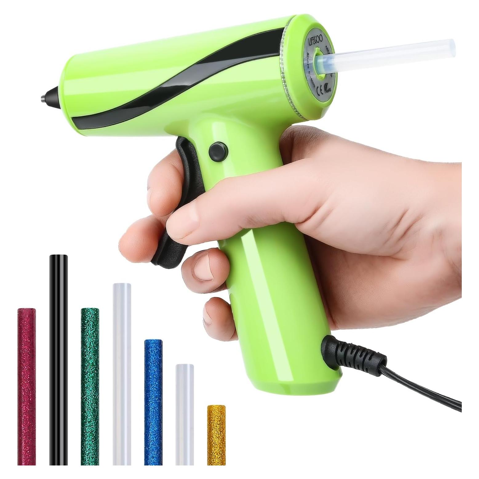 Pistola de Pegamento Caliente LIFEGOO con 30 Barras 0.68cm