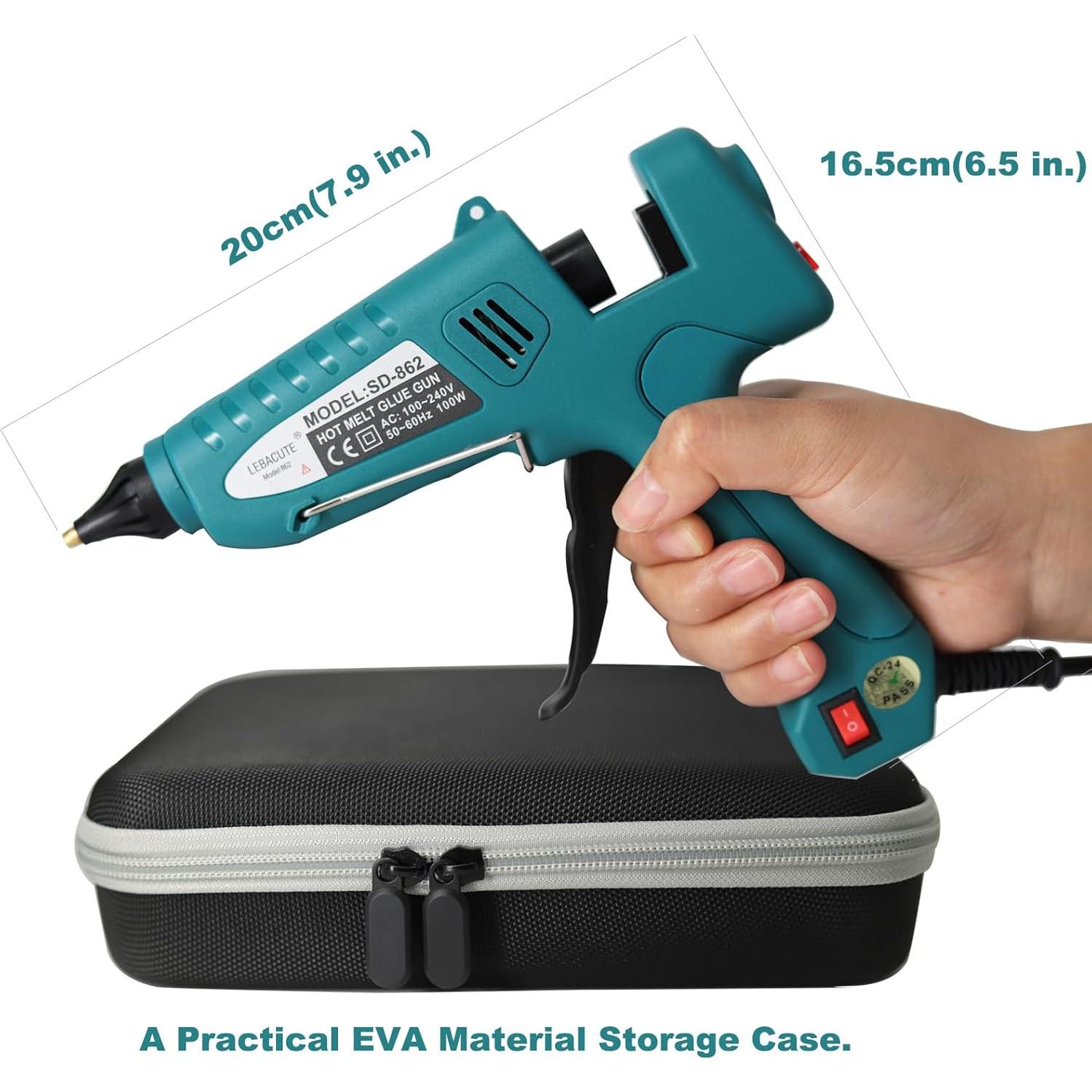 Kit Pistola de Pegamento Caliente Lebacute 100W 12 Barras