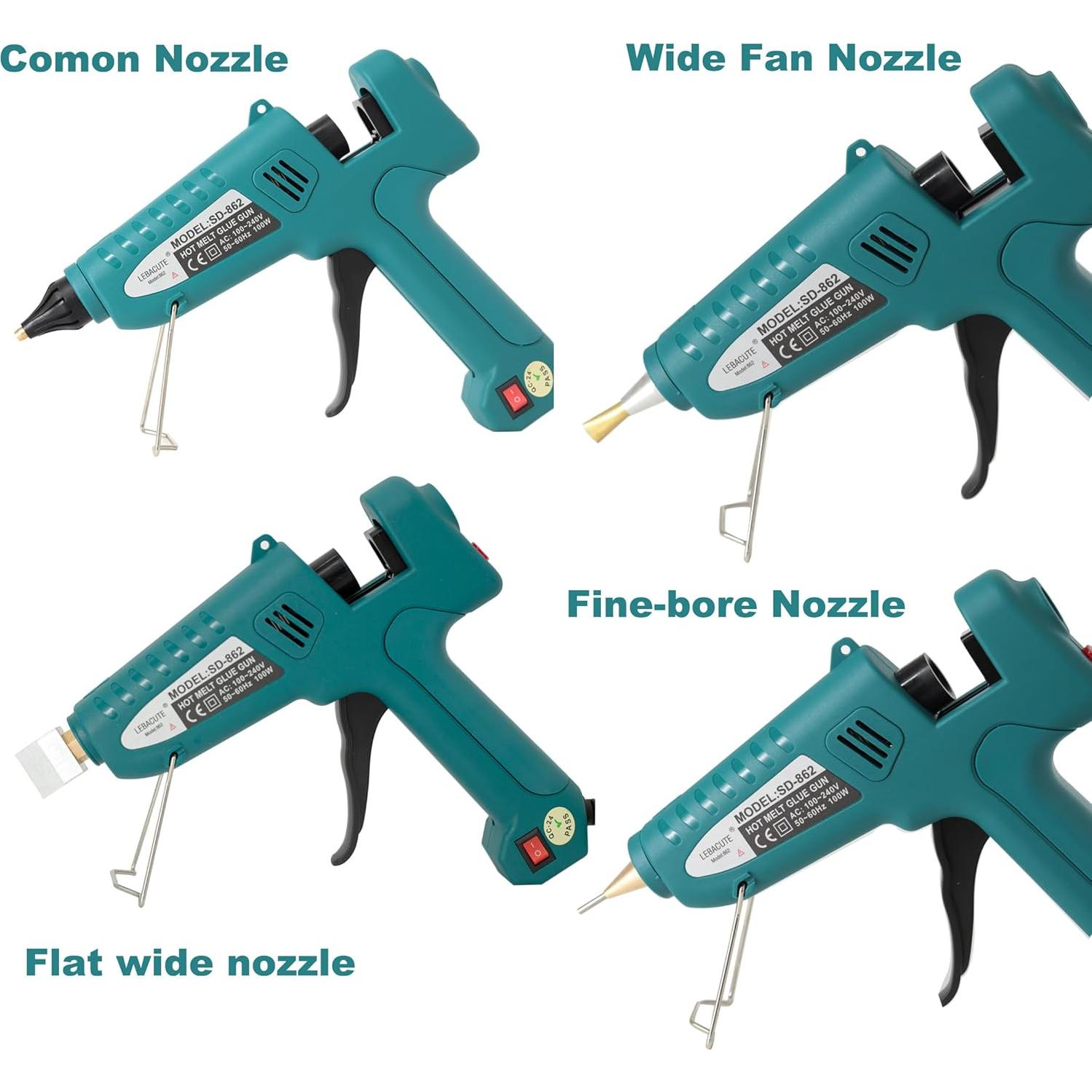 Kit Pistola de Pegamento Caliente Lebacute 100W 12 Barras