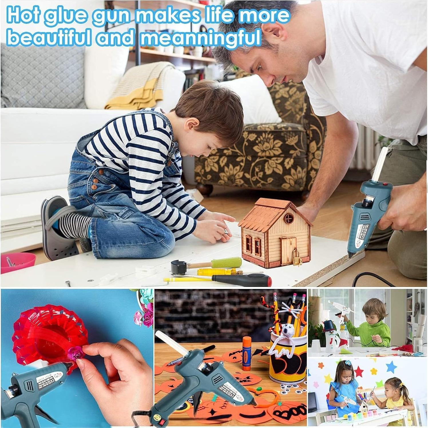 Kit Pistola de Pegamento Caliente Lebacute 100W 12 Barras