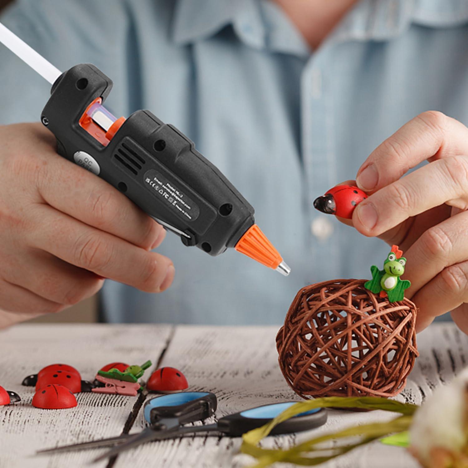 Pistola de Pegamento Mini Kejector 20W con 30 Barras 7mm