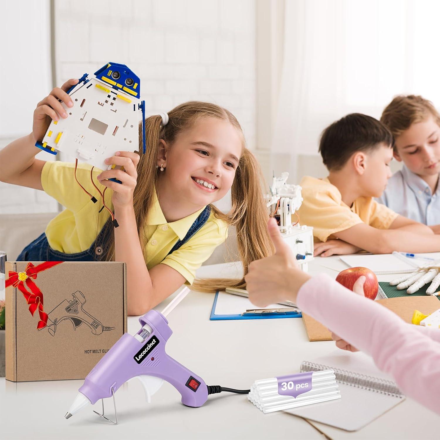 Pistola de Pegamento Caliente Lacoccinct 20W con 30 Barras