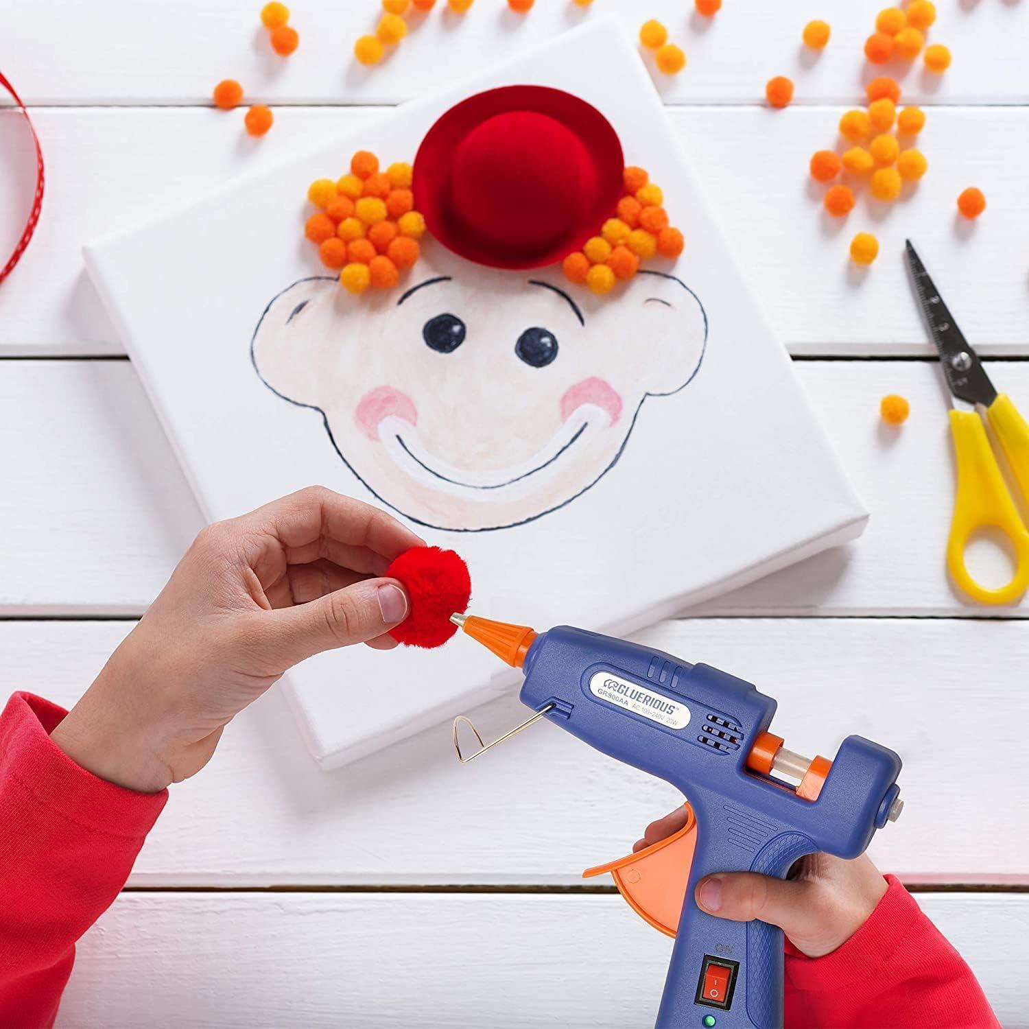 Mini pistola de pegamento caliente Gluerious 20W con 30 barras