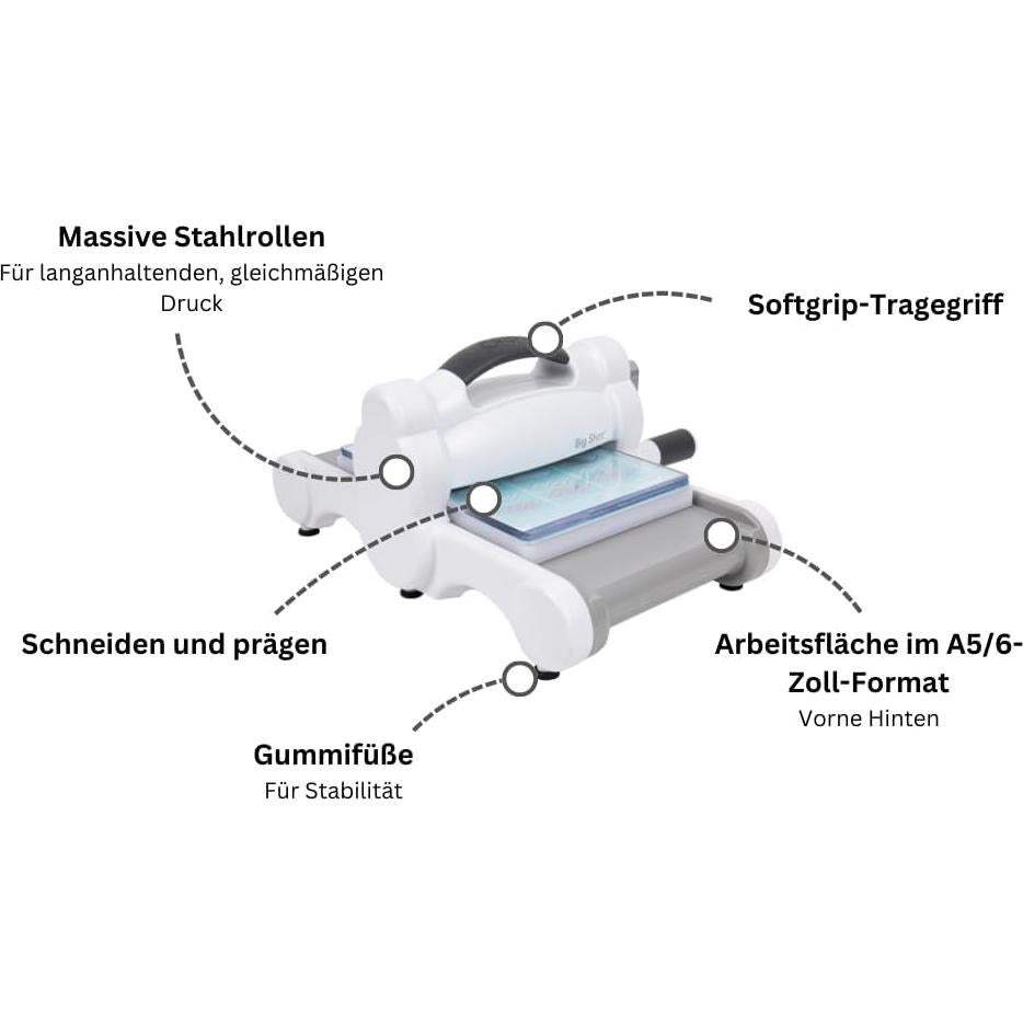 Sizzix Big Shot Máquina Manual de Troquelado A5 15.24 cm