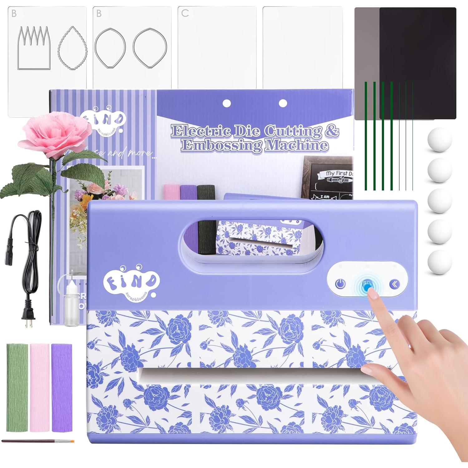 Máquina de Corte y Embossing Eléctrica Find Scrapblooms A4