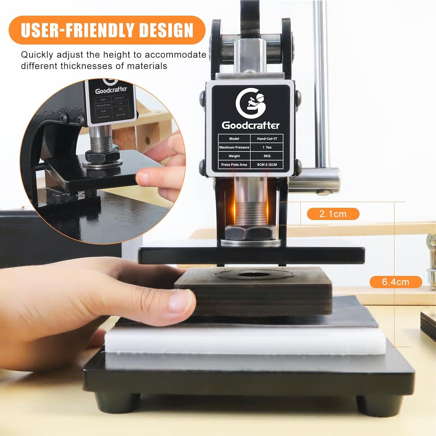 Máquina de Corte de Cuero Goodcrafter 1.2T Manual 20mm