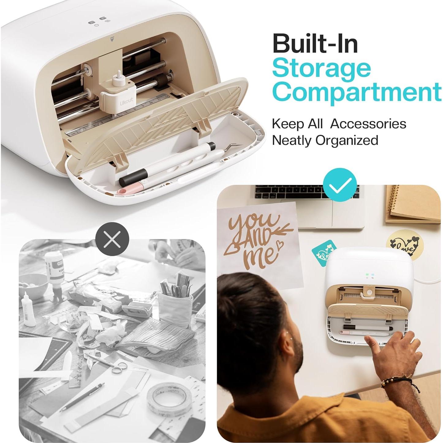 Máquina de Corte de Vinilo Likcut S501 Compacta Beige 8.13 cm/s