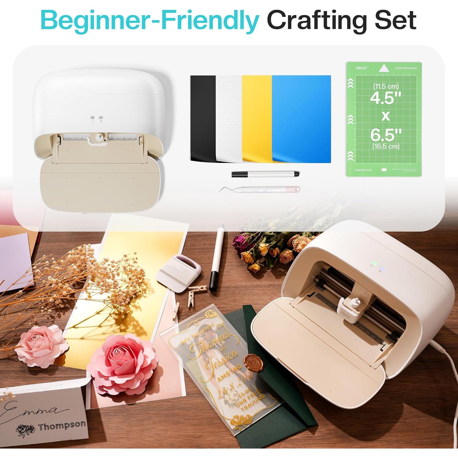 Máquina de Corte de Vinilo Likcut S501 Compacta Beige 8.13 cm/s