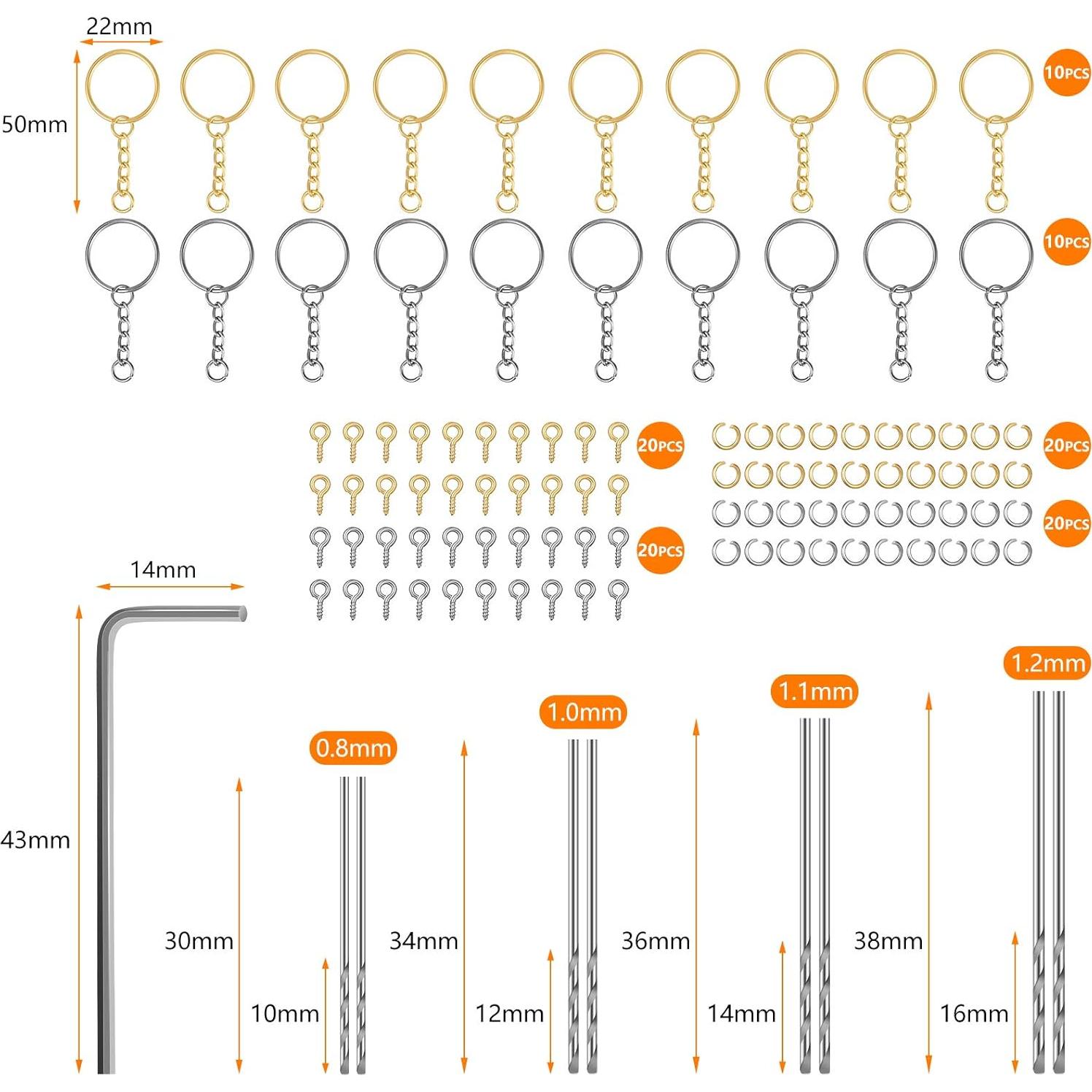 Juego de Taladro Eléctrico Honoson con 8 Brocas 0.8-1.2mm