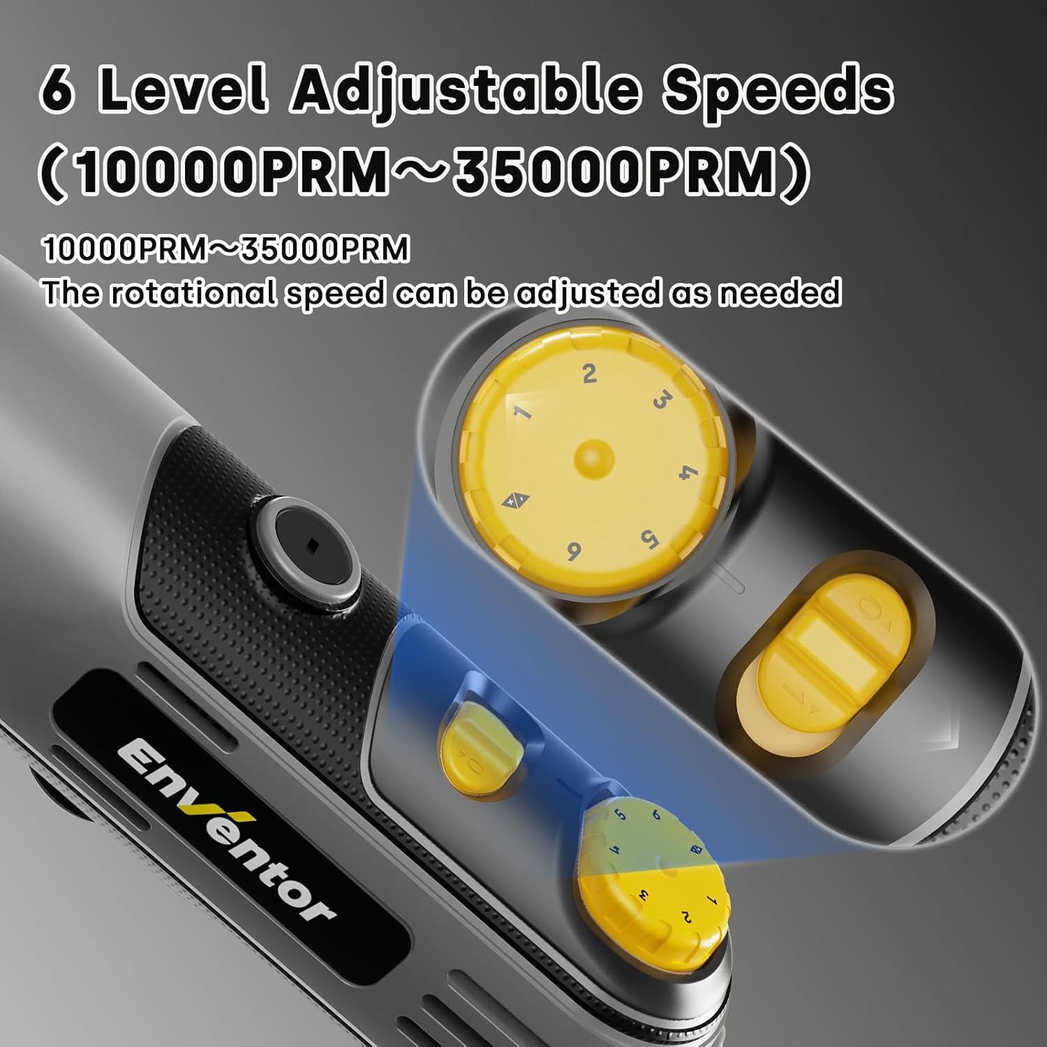 Herramienta Rotativa Eléctrica Enventor 130W con 204 Accesorios