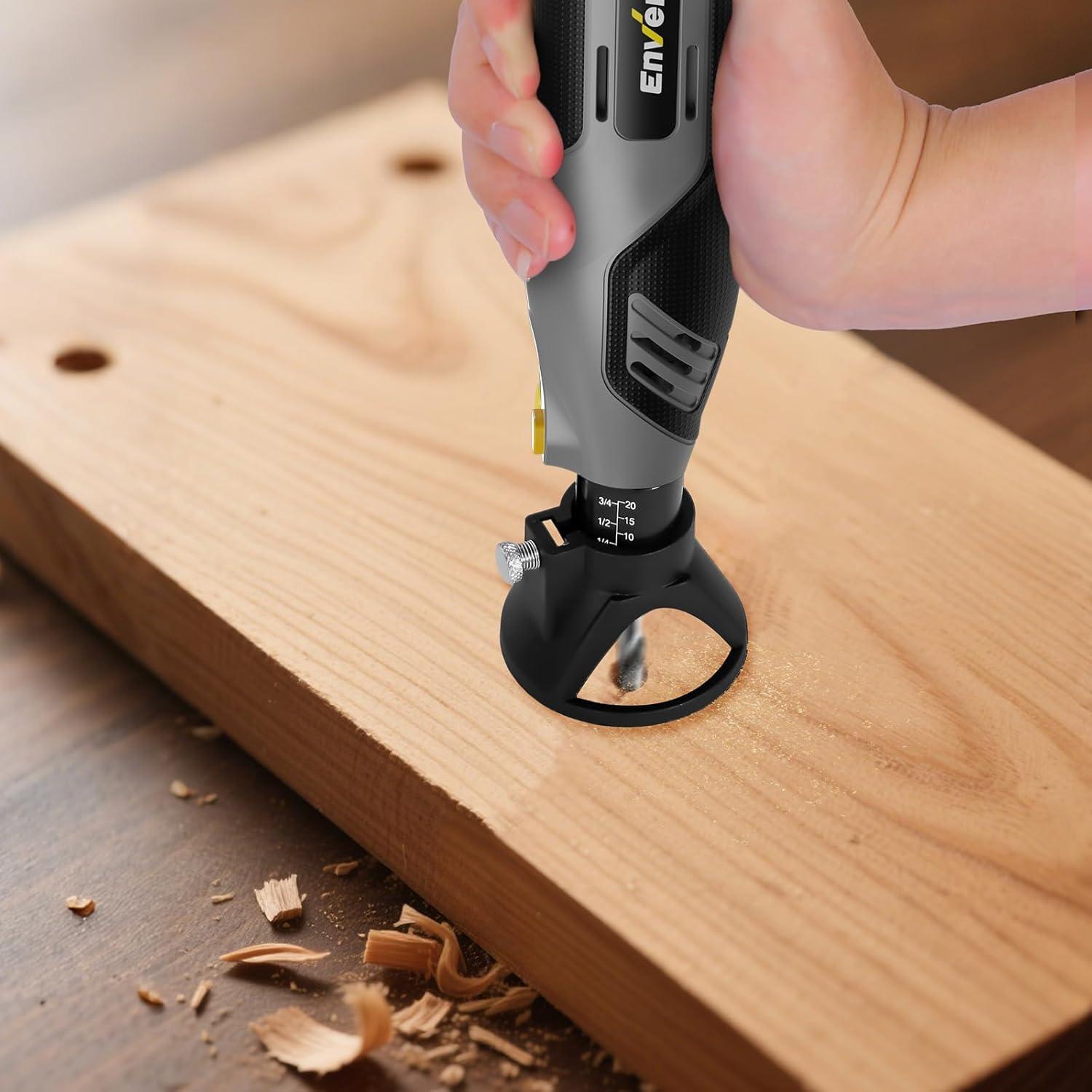 Herramienta Rotativa Eléctrica Enventor 130W con 204 Accesorios