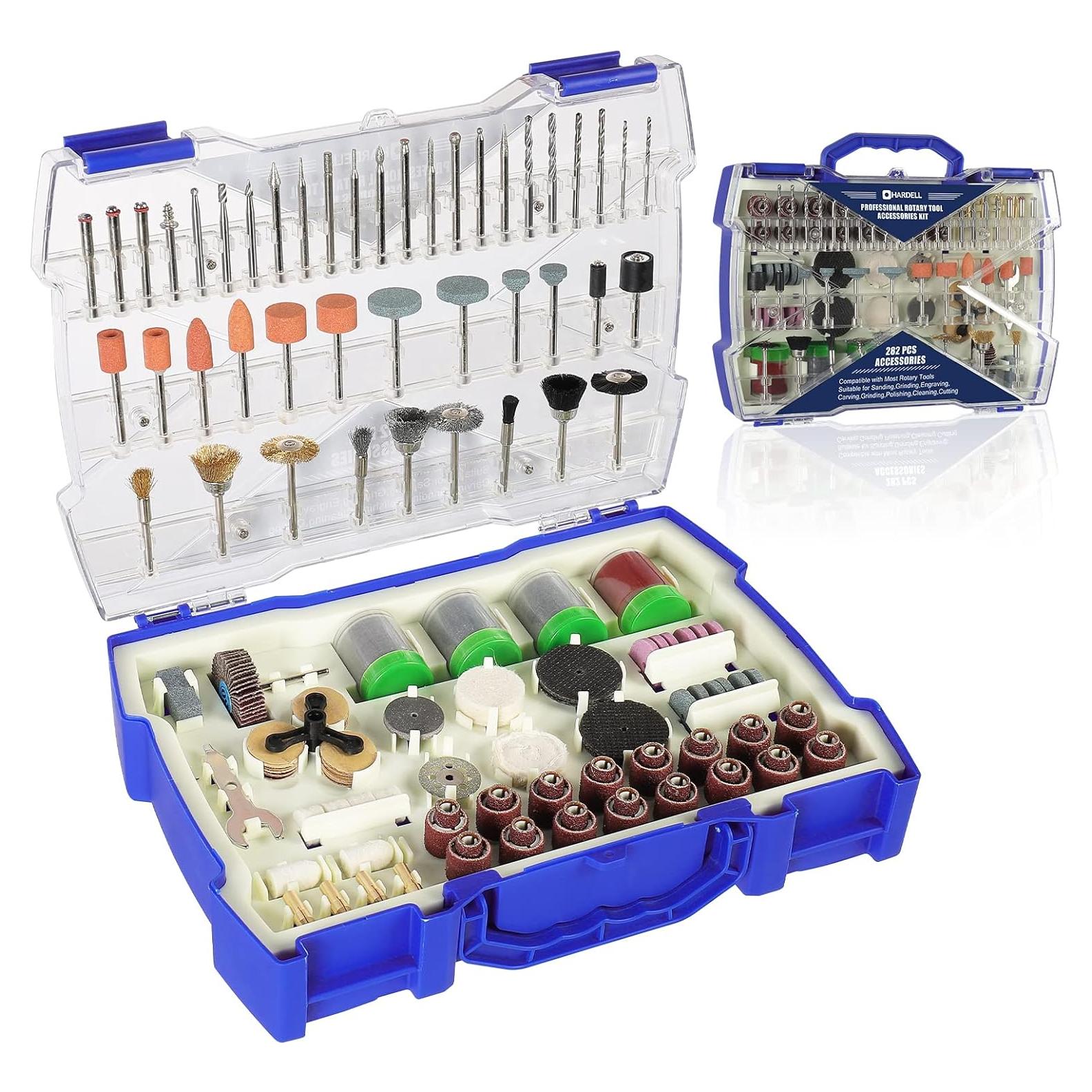 Kit de Accesorios para Herramienta Rotativa HARDELL 282 Pcs