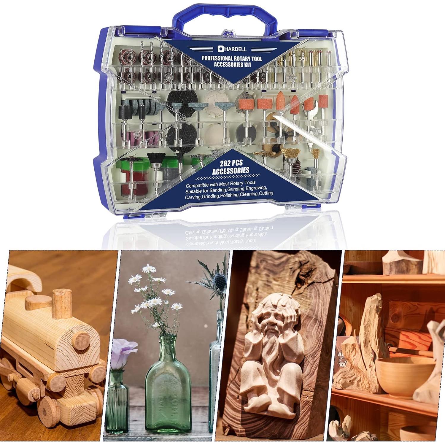 Kit de Accesorios para Herramienta Rotativa HARDELL 282 Pcs