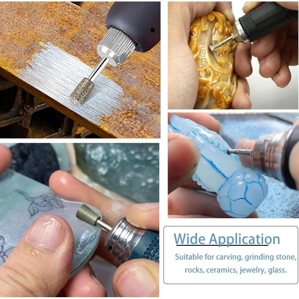 Juego de Herramientas de Tallado Ekoyeela con Puntas de Diamante 20PCS