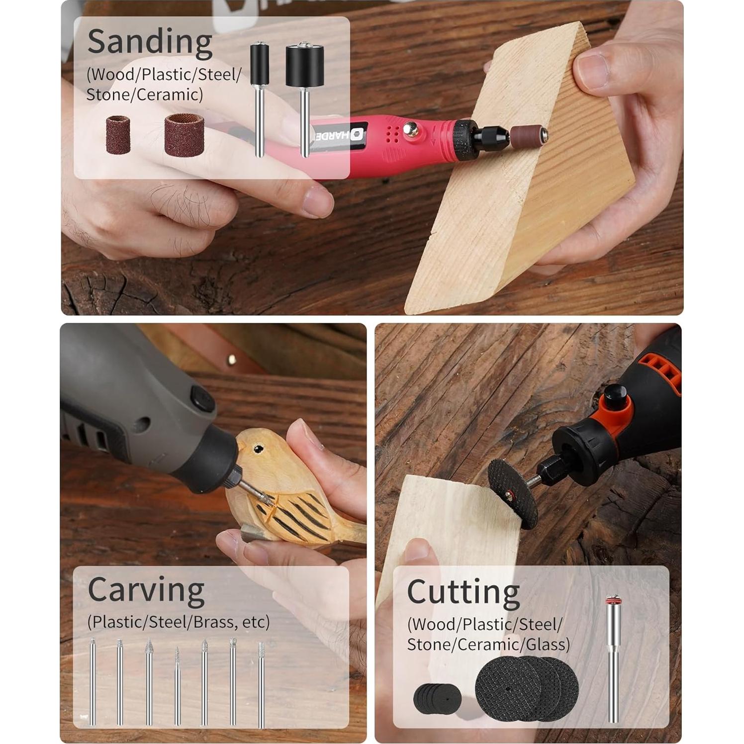 Kit de Accesorios para Herramienta Rotativa HARDELL 227pcs