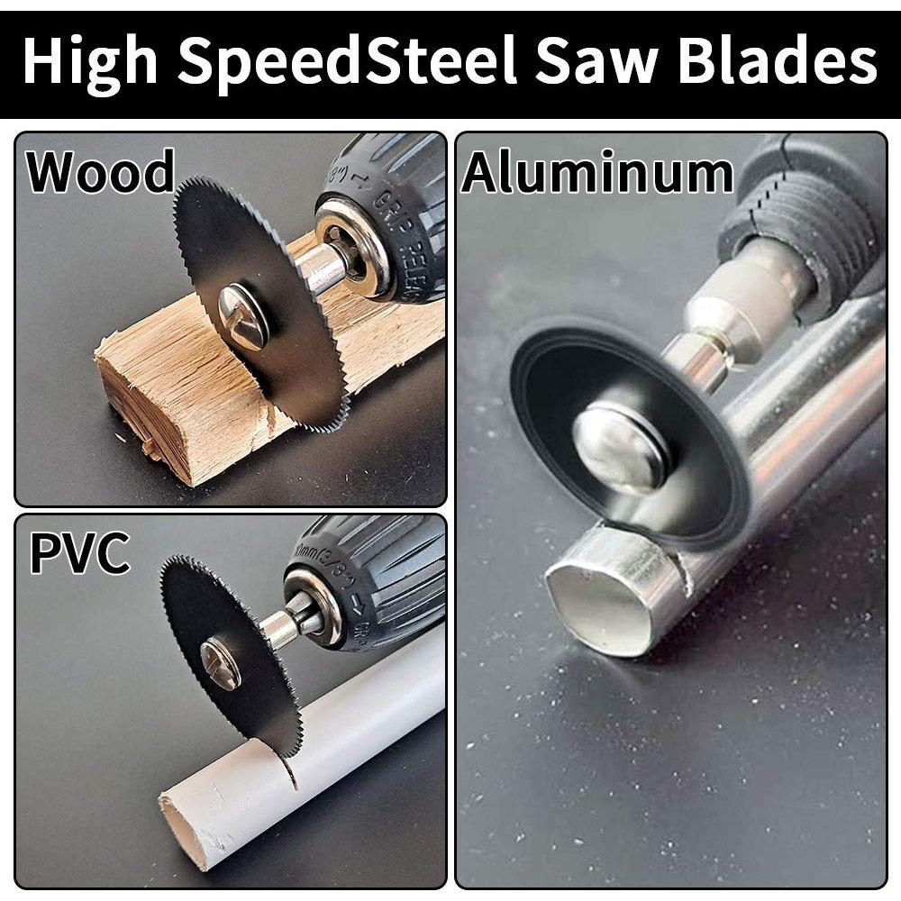 Juego de Discos de Corte Dremel 10 Pcs + 6 Sierras HSS