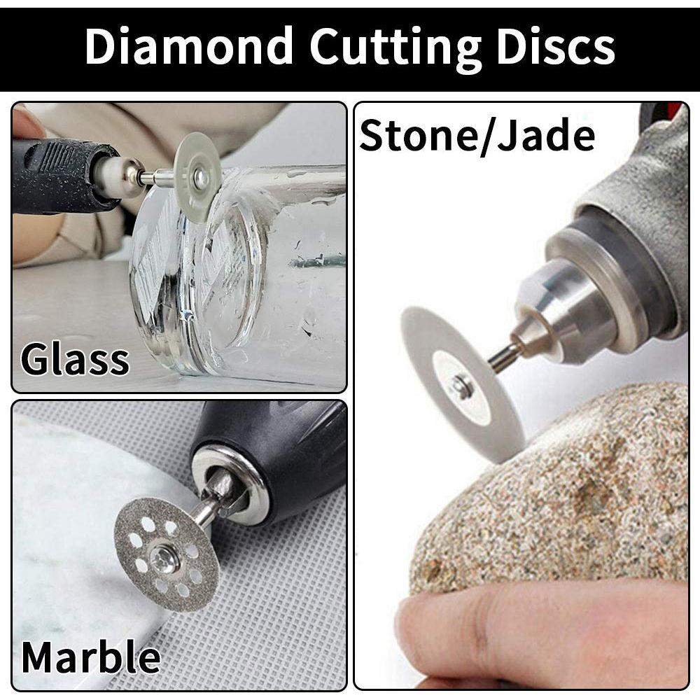 Juego de Discos de Corte Dremel 10 Pcs + 6 Sierras HSS