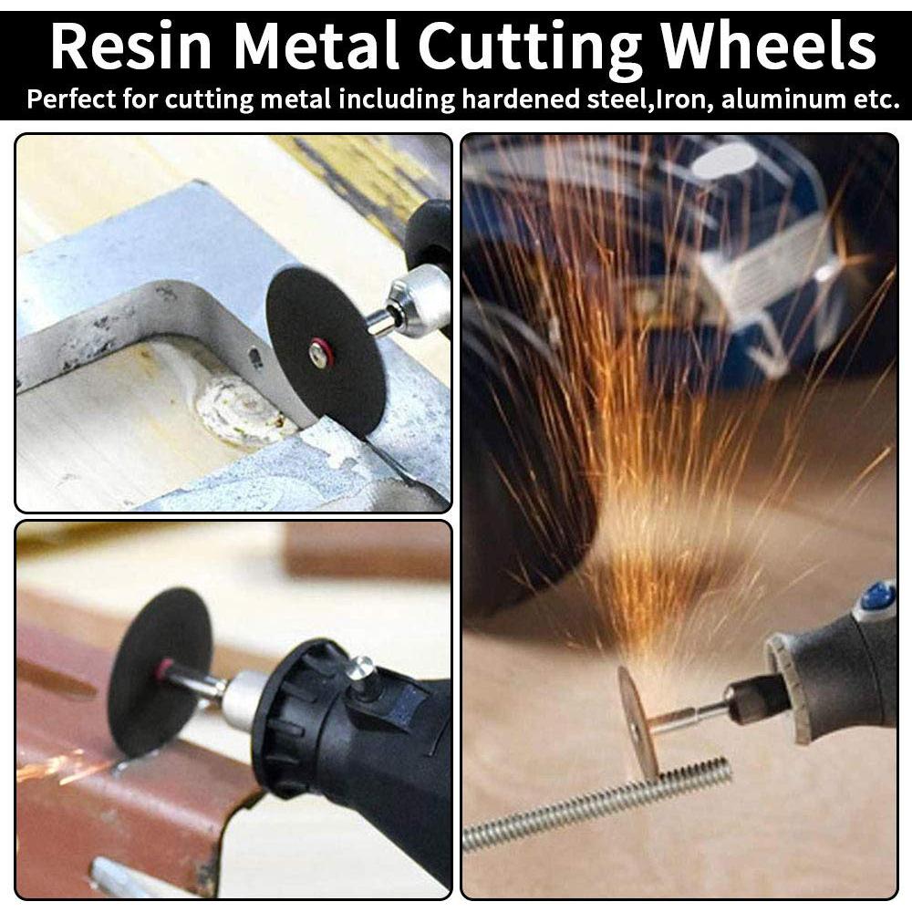 Juego de Discos de Corte Dremel 10 Pcs + 6 Sierras HSS