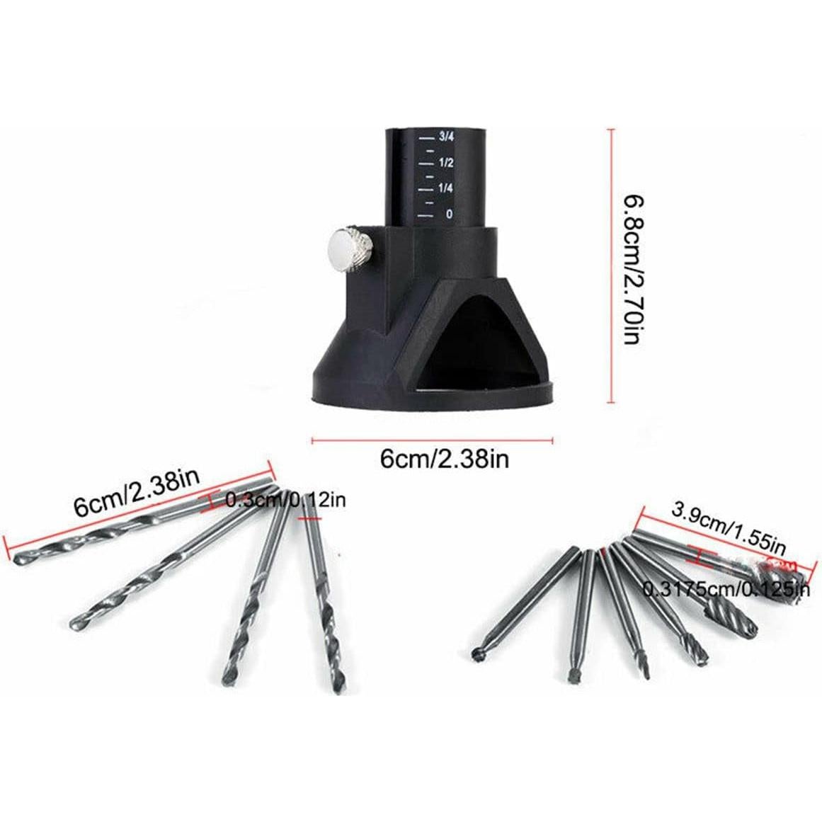 Kit de Brocas de Router HomeSoGood 11 Piezas HSS y Guía de Corte