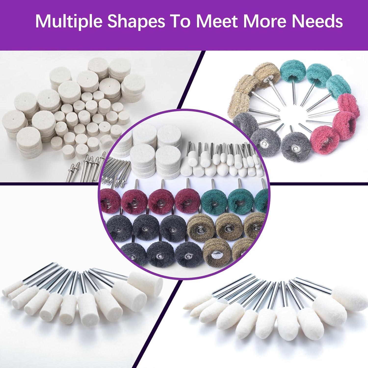 Kit de Pulido 120 PCS YURINWOO para Dremel - Ruedas Abrasivas