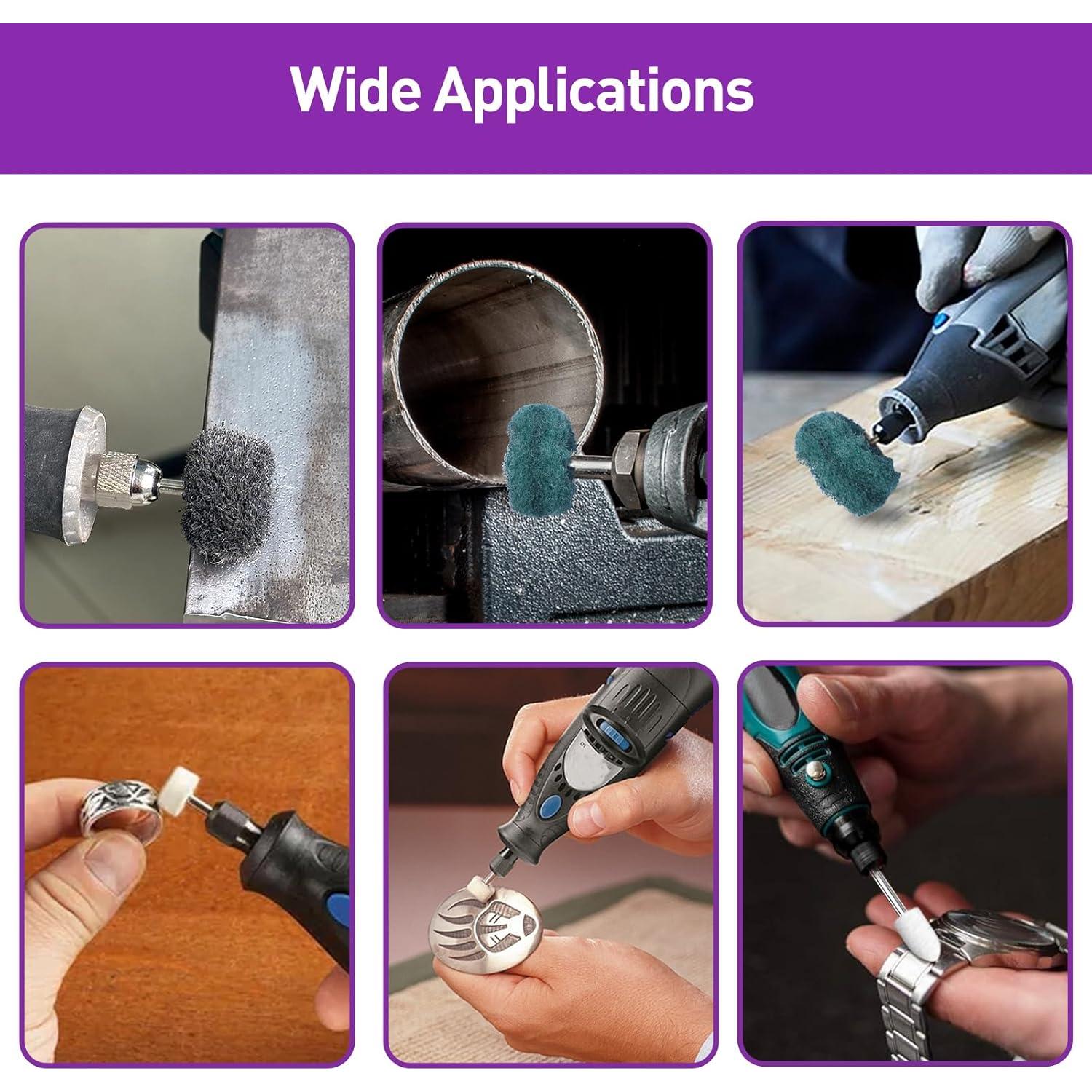 Kit de Pulido 120 PCS YURINWOO para Dremel - Ruedas Abrasivas