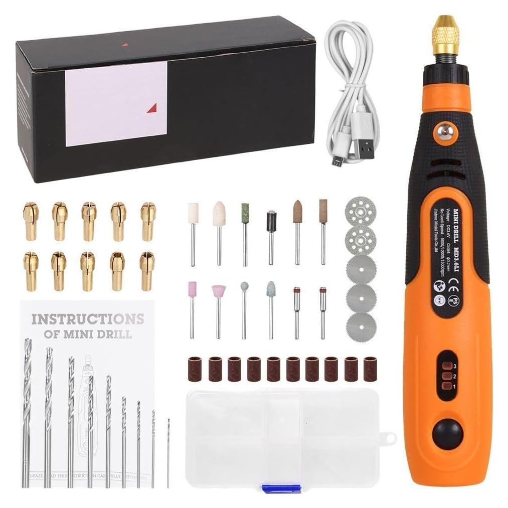 Mini Herramienta Rotativa Inalámbrica YIK TUNG 3.6V 46 Acc.