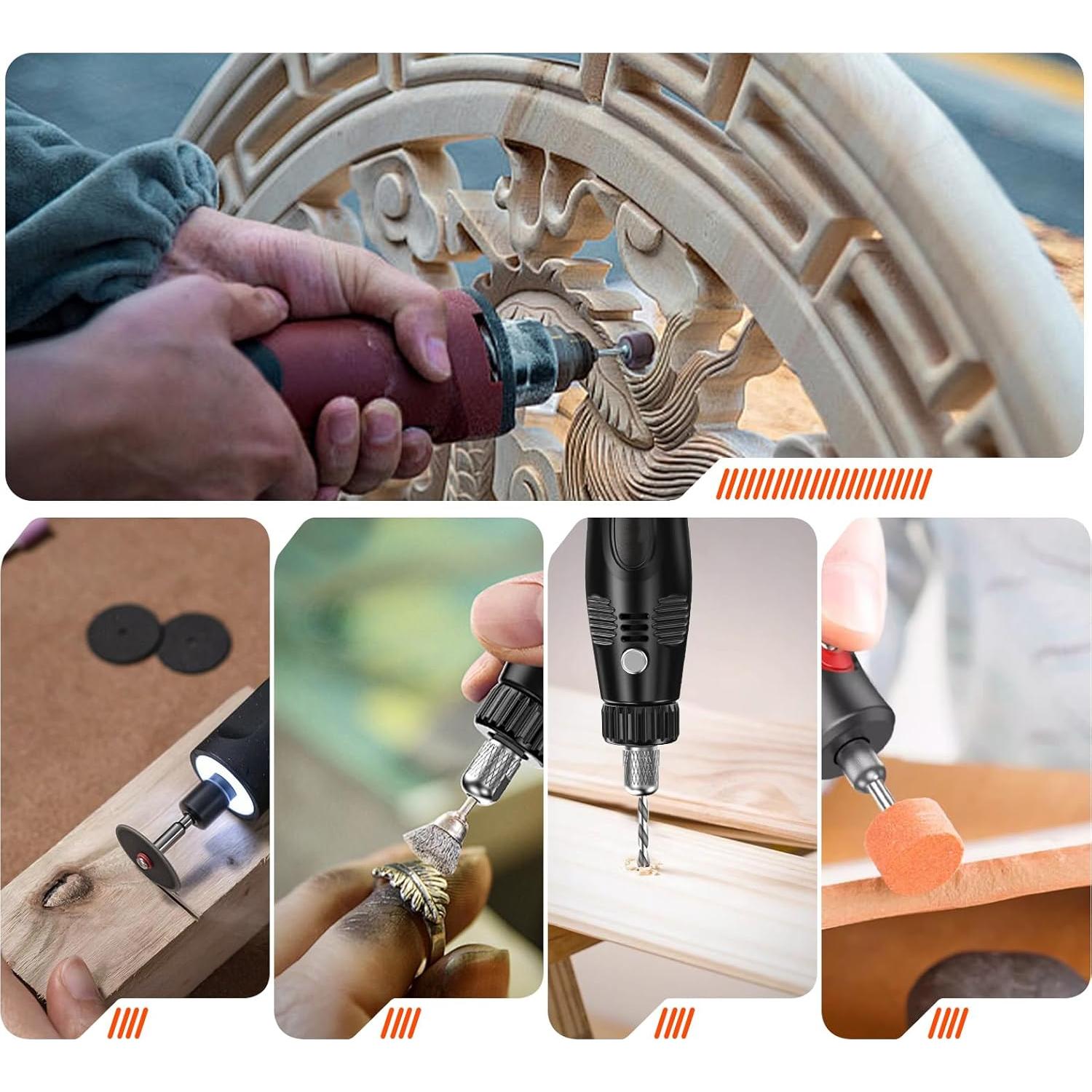 Kit de Accesorios para Herramienta Rotativa NOEAIKE 508 Piezas