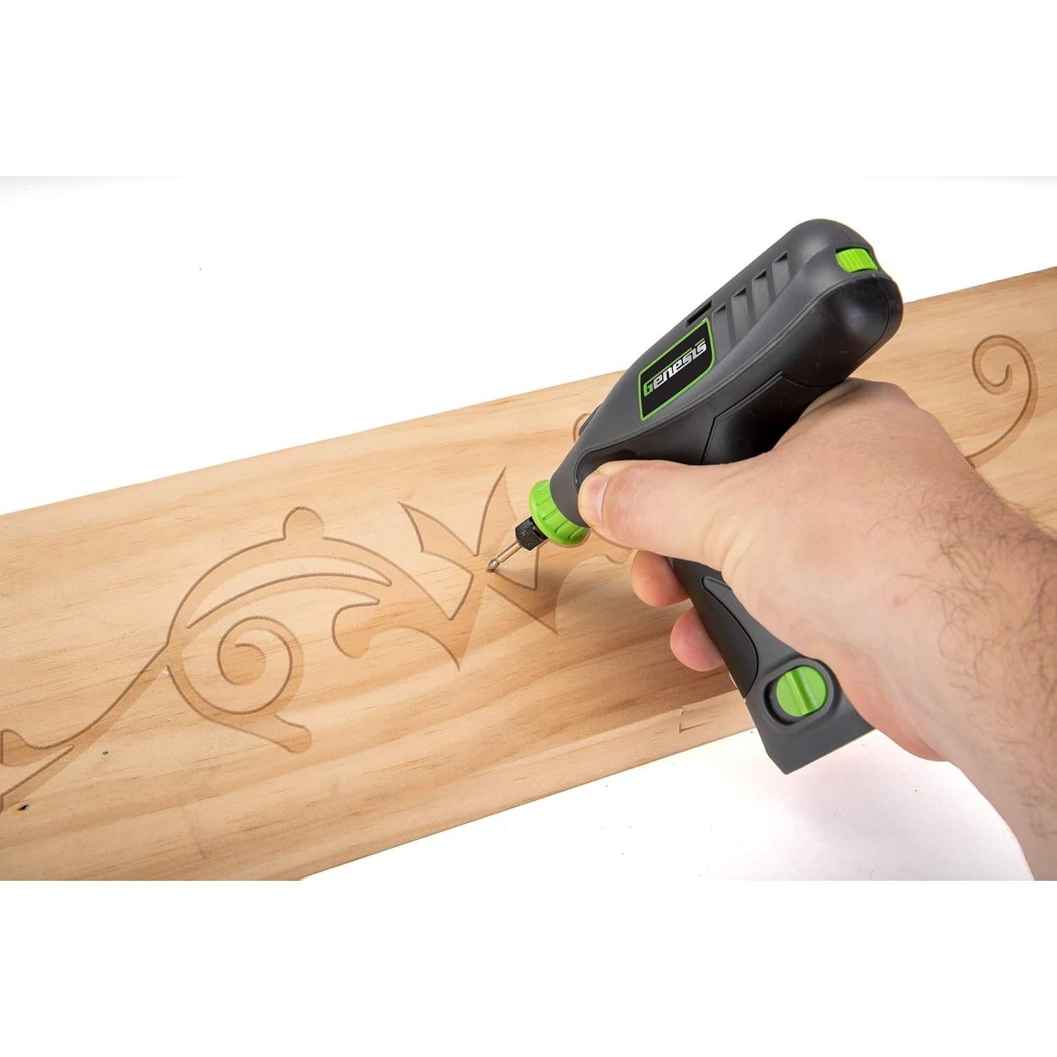 Herramienta Rotativa Genesis GLRT08B-65 8V Inalámbrica con 64 Accesorios