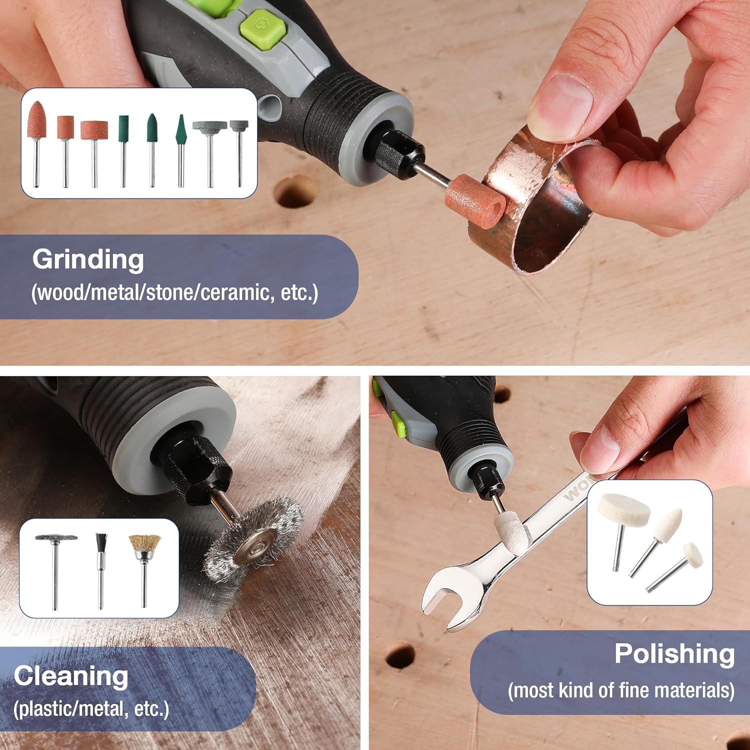 Kit de Accesorios para Herramienta Rotativa WORKPRO 530 Piezas